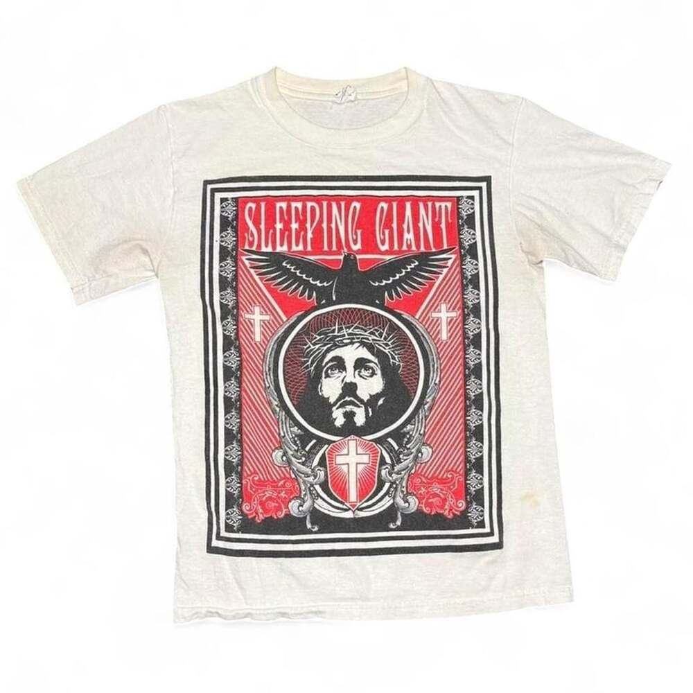 Sleeping Giant Band T-Shirt Size S Vintage Christian Hardcore Merch